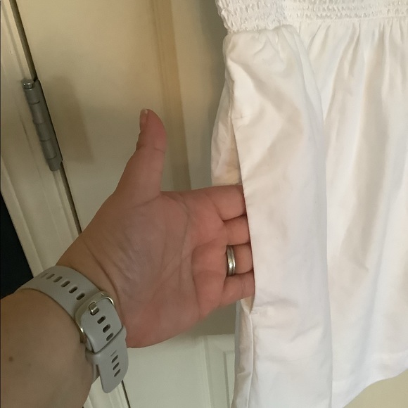 J Crew Smocked White Cotton Dress Reimagined Collection Small NWT - Picture 3 of 5